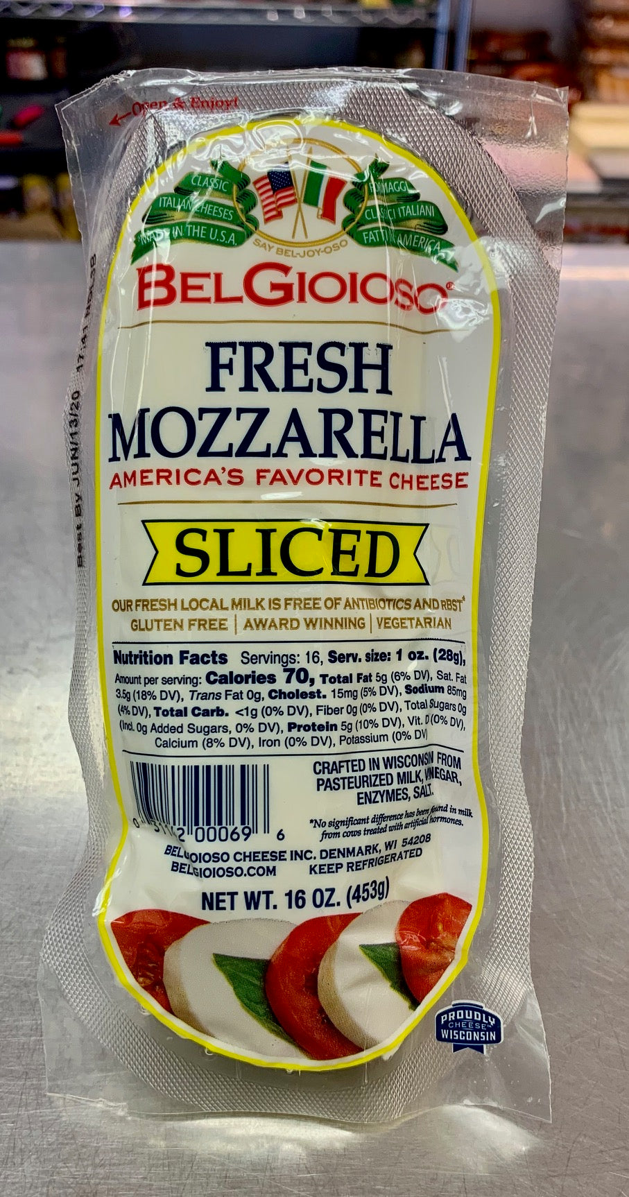 Sliced fresh Mozzarella - Capone Belgioiso – Foods