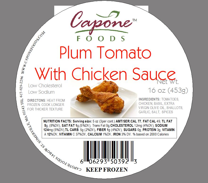 Sauce Plum Tomato with Chicken STORE PICK UP ONLY Capone Foods